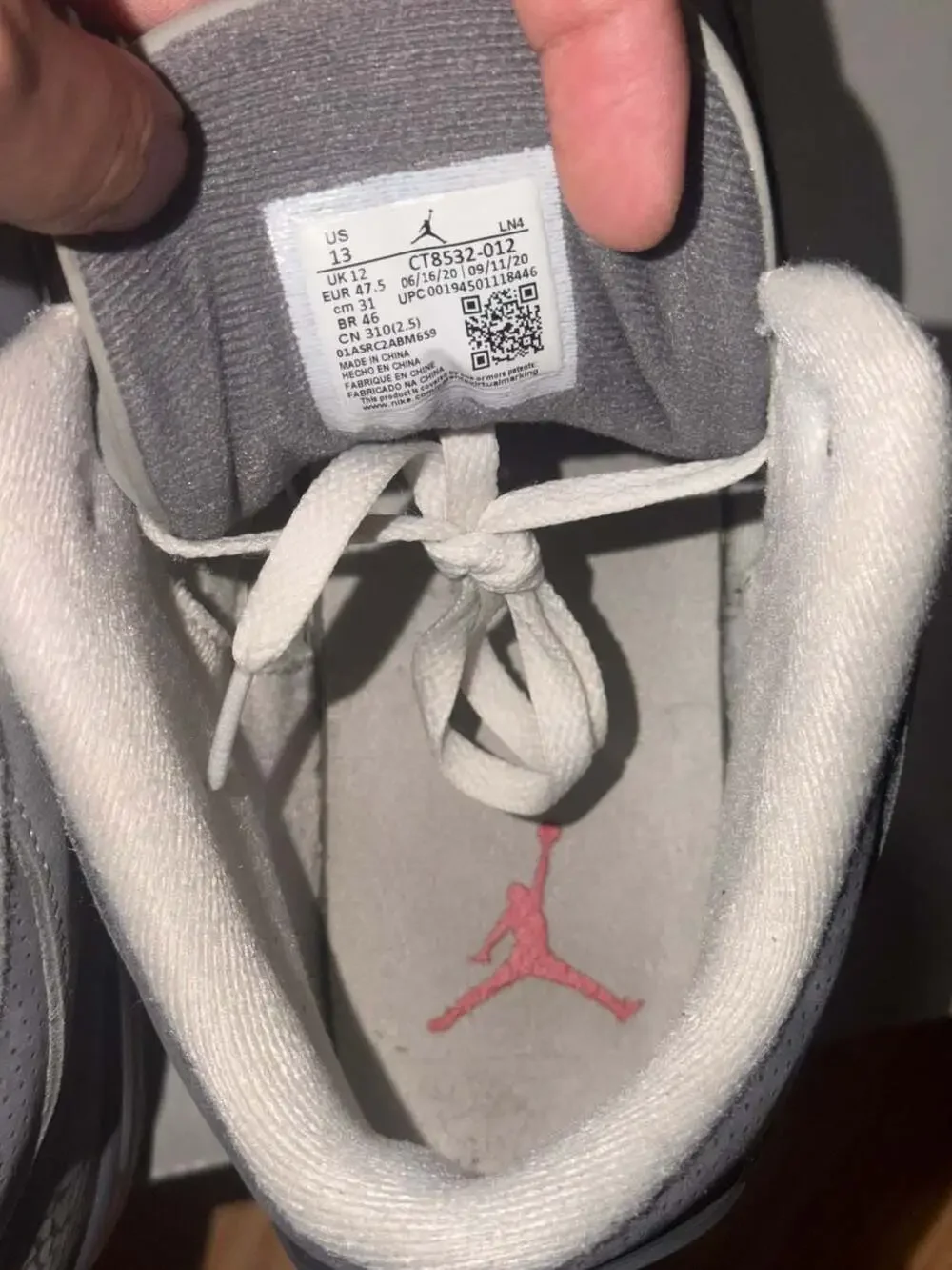 Jordan Retro 3 Cool Grey (2021) CT8532-012‼️SHIP FAST‼️ SZ 13M CLEANN 🧼